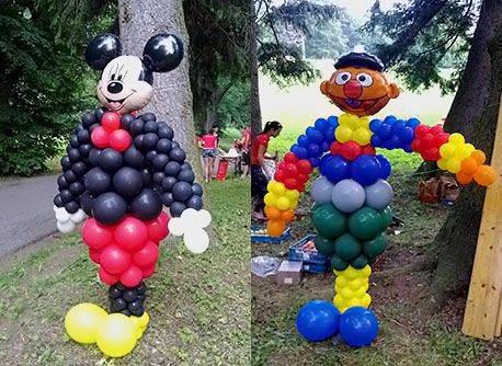 Balónová výzdoba na detské oslavy